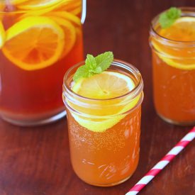 Lemon Mint Sparkling Iced Tea