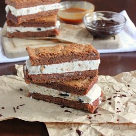 Brownie Ice Cream Dippers