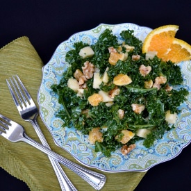 Kale Salad with Orange Dressing