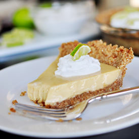 Key Lime Pie with Pretzel Crust