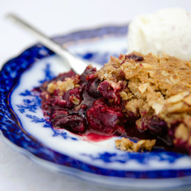 Blueberry Strawberry Crisp