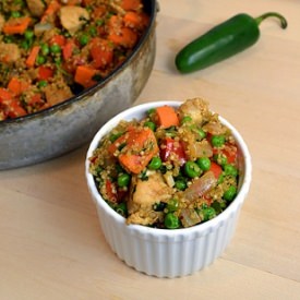 Chicken Quinoa Sweet Potato Stirfry