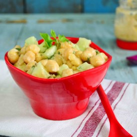 Cucumber Chickpea Salad