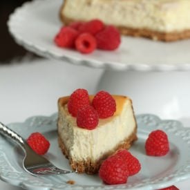 Lemon Raspberry Goat Cheesecake