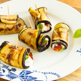 Aubergine Rolls