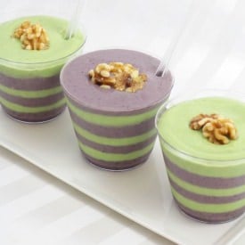 Blueberry and Avocado Smoothies