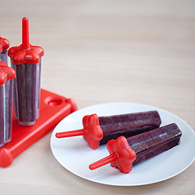 Black Raspberry Cherry Popsicles