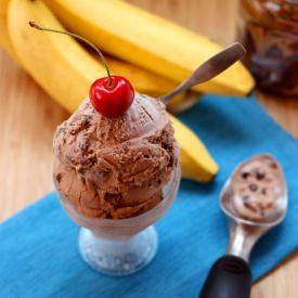 No-Cook Bana-Nutella Chip Ice Cream