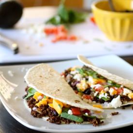 Black Bean and Quinoa Tacos