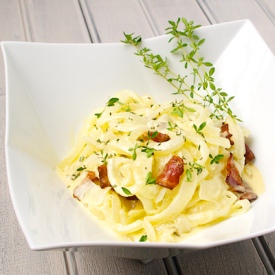 Onion Carbonara