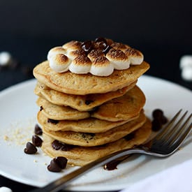 Vegan Smores Pancakes