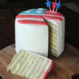 Lemon Curd Birthday Cake