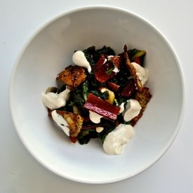 Swiss Chard with Tahini Yogurt
