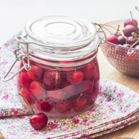 Brandy Cherries in a Jar