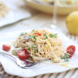 Creamy Lemon Angel Hair