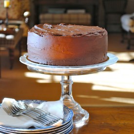 Black Magic with Whipped Ganache
