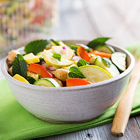 Marinated Zucchini Chickpea Salad