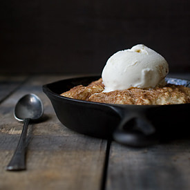 Skillet Peach Cobbler
