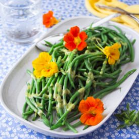 Green Beans with Basil Vinaigrette