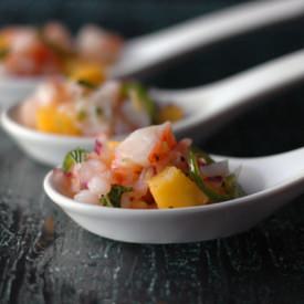 Shrimp Ceviche with Mint & Mango