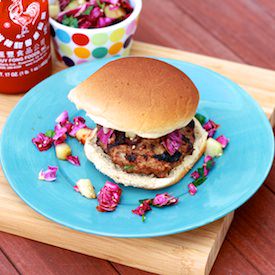 Asian Turkey Burgers with Slaw