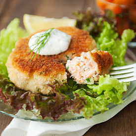 Seared Fresh Salmon Cakes