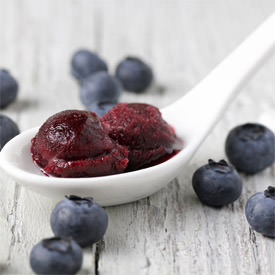 Mixed Berry Sorbet with Wine