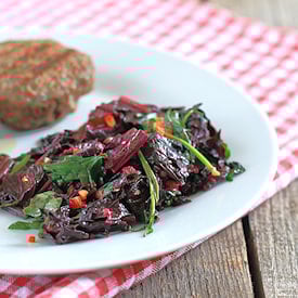 Red Amaranth Warm Salad