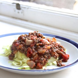 Zucchini Ribbon Bolognaise