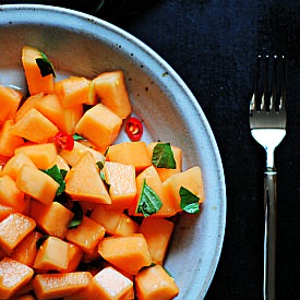 Spicy Cantaloupe Salad