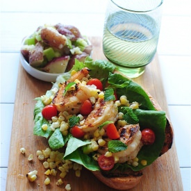 Summer Creole Shrimp Rolls