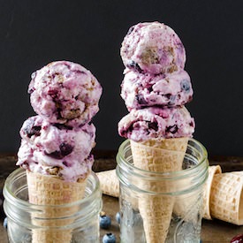 Cherry & Blueberry Cheesecake FroYo