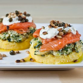 Salmon & Courgette Stacks