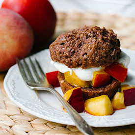 Chocolate Peach Shortcakes