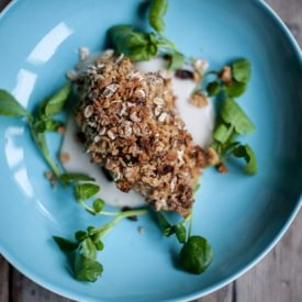 Chicken Topped with Banana
