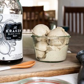 Spiced Rum Banana Ice Cream