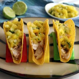 Jerk Tilapia Tacos & Fruity Salsa