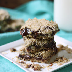 Chocolate Caramel Oatmeal Bars