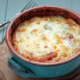 Cheesy Chipotle Cauliflower Bake