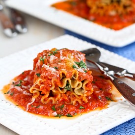 Kale Mushroom Lasagna Rolls