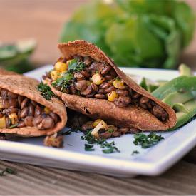 Lentil and Corn Tacos