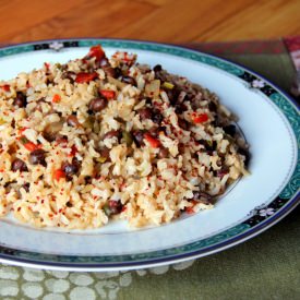 Veggie Fried Rice and Beans