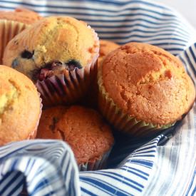 Blackberry Corn Muffins