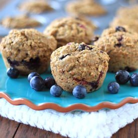 Blueberry Quinoa Muffins