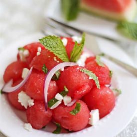 Greek Watermelon Feta Salad