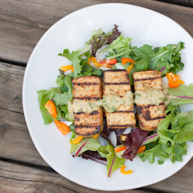Grilled Lemon Basil Tofu