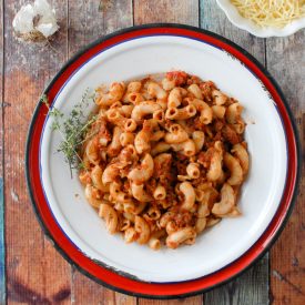 Grilled Veg Sausage Pasta