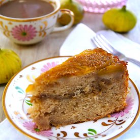 Fig Up Side Down Coffee Cake
