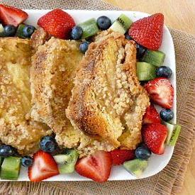 Vanilla Bean Baked French Toast