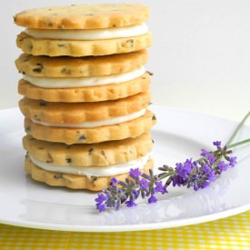 Lemon Filled Lavender Shortbread